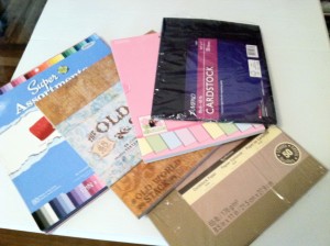 Paper Crafting Supplies: Card Stock - from Me & My House