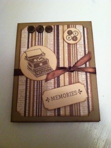 Typing Memories Card ~ from Me & My House