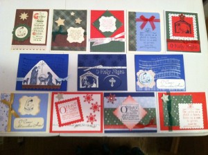 Handmade Christmas Cards ~ from Me & My House