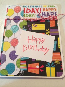 Colorful Kid's Birthday Card - from Me & My House