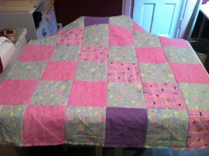 Baby Girl's Rag Quilt {back} ~ from Me & My House